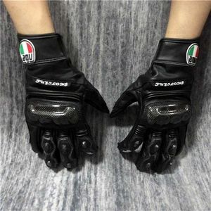 Aagv Gloves Agv Rider Gloves Racing Heavy Motorcycle Riding Equipment Anti Drop Cow Leather Waterproof Breathable Summer Men and Women K6ir