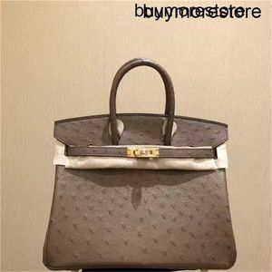 Luxury Bags Ostrich Leather Handswen High Quality Leather Handmade Leather 9WV765Z8CV6R