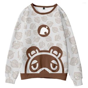 Kadın Hoodies Hayvan Geçiş Sweatshirt Kadın Moda Kawaii Karikatür Baskı Harajuku 3d Boyun Yuvarlak Giyim Sonbahar Uzun Kollu Kız