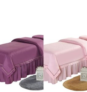 4PCS Wysokiej jakości zestawy do salonu piękności Salon Masaż Grube łóżko Prześcieradło pościelowe Bedspread Masaż spa poduszki kołdry Zestaw okładki C9083586