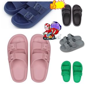 2024 Sommer Outdoor -Plattform Pantoffeln Männer -Sandalen Leder komfortable Luxus flache Schuhe Outdoor Pink Beach Slipper