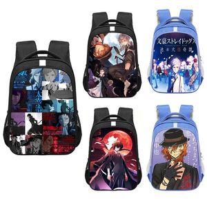 Transportadora anime bungou cães vadios mochila meninos meninas mochila homem portátil saco de viagem adolescente bookbags crianças sacos escolares