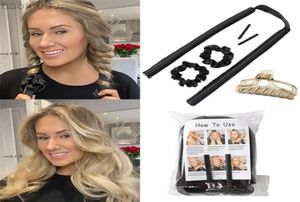 Svamp magiska hår curlers lata curling tång pannband värmelösa rullvågformare våta vågiga buntar curls styling verktyg 2 l2208054753659