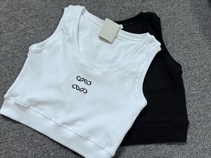 Loweve regata mulher designer regata mulheres mulheres malhas designer bordado loewe colete sem mangas mulheres esporte tops sexy bustier tanques