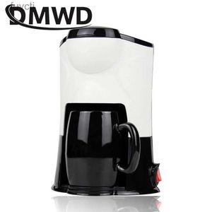 コーヒーメーカー自動エレクトリックドリップコーヒーメーカーティーポットボイラーミニ家庭用ポンプ圧力抽出器カフェティーアメリカンコーヒーマシンYQ240122