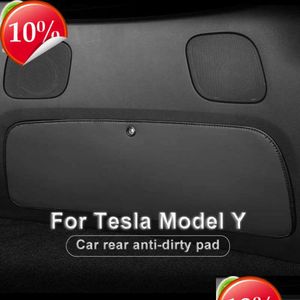 Other Care Cleaning Tools New For Tesla Model Y Rear Seat Anti-Kick Anti-Dirty Pad Trunk Protection Er Car Styling Modification Access Dhoix