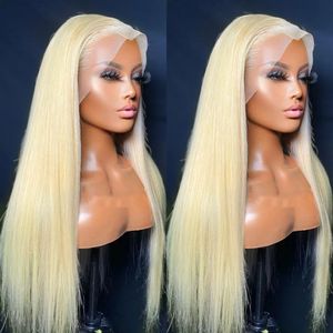 Blonde Straight Lace Front Wig Human Hair Wigs for Women Brazilian Hair Pre Plucked 30 38 Inch 613 Hd Lace Frontal Wig 13x6 13x4