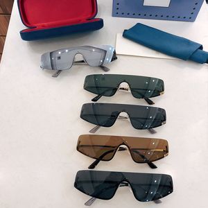 High quality designer fashion street photo sunglasses mens rectangular sunglasses womens luxurious frameless decorative mirrors and box GG1561s