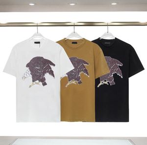 夏動物の手紙プリントTシャツファッションデザイナーTシャツ