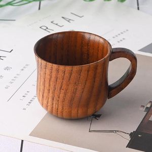 Mugs Sour Jujube Wood Single Ear Cup Household Solid Insulation Creative Handy