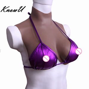 Kostymtillbehör Transgender D Cup Summer Version Silicone Boobs Breast Forms Crodresser Free Size Fake Nipples Drag Queen