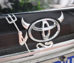 3D наклейка с изображением дьявола, наклейка для задней части автомобиля, эмблема, забавные наклейки для автомобиля, пользовательские наклейки для автомобиля carstyling7452487