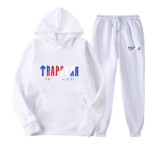 Trailsuit Trapstar Marka Baskılı Spor Giyim Erkekler/Kadın T-Shirts 50 Renk Sıcak İki Parçası Set Gevşek Hoodie Sweatshirt Pantolon Jogging