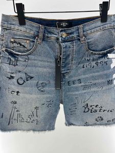 Sommar ny ankomst vacker herr designer demin shorts byxor ~ us size shorts ~ designer strand shorts byxor för män