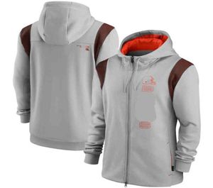 Erkek Sweatshirts Kış Ceketleri Ceket Kenar Team Performansı Fullzip Amerikan Futbol Hoodies Ceket için 5436729