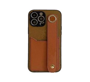 Per iPhone 13 12 11 pro max X XS Xsmax 7 8 plus Custodie per telefoni Deluxe Fashion Cintura a mano Porta carte in pelle Tasca Designer Cell8283909