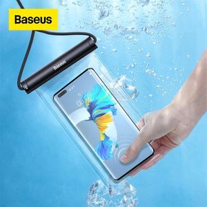 iPhoneのbases baseusウォータープルーフ電話バッグ13 12 Pro Max Waterproof Phone Case for Samsung Xiaomi Swim Universal Protection Cover