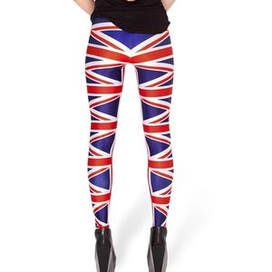 Capris Moda Yeni Özel Tasarım Kadınlar Galaxy Union Jack Cloection Baskı Kadın Giysileri Fiess Kadın Tayt Gl88