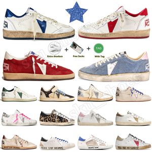 Luksusowy projektant Golden Goooose Superstar Ball Star Classic Platform Buty Włochy Trenerzy marki DITRY Old Super Stars Sneakers For Mens Womens Dhgate But