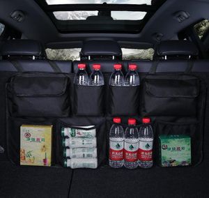 Car Organizer Rear Seat Back Storage Bag Multi Hanging Nets Pocket Trunk Auto Stowing Tidying Interior AccessoriesCar7641455