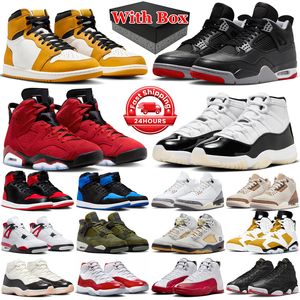 Jumpman 4 basketball shoes men women 1s 3s 4s 5s 6s 11s 12s 13s Olive Yellow Ochre White Cement Bred Reimagined DMP Gratitude Cherry mens trainers sports sneakers