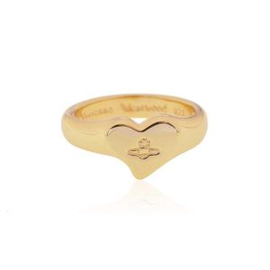 Satellite Designer Ring Women Top Quality With Box Rings Western Empress Dowager Sweet Smooth Face Little Love Ring Couple Ring