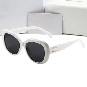 Högkvalitativ designer solglasögon 2023 NYA RETRO CAT EYE SUNGLASSES Fashionabla Oval Frame Goggles