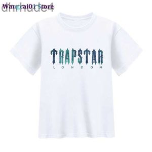 Herr t-shirts Trapstar London Män kvinnor mode far och son harajuku tshirt förälder-barn kläder avslappnad kort seve t shirt o-hals tees 0320h23 f6dh