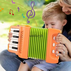 Keyboards Piano Accordion Toy 10 Keys 8 Bass Accordions for Kids Musical Instrument Educational Toys Gifts for Toddlers Beginners Boys Girlsvaiduryb