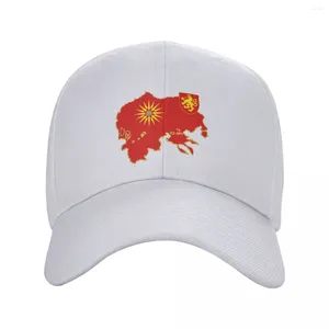 Ball Caps Macedonia Baseball Cap Hood Anime Hat Fashion Beach for Women 2024 Męskie