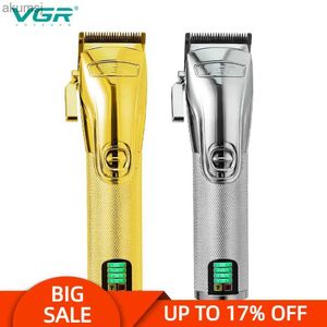 Máquina de cortar cabelo vgr 227 recarregável profissional cuidados pessoais usb masculino navalha barbeiro para corte de cabelo barbeiro machin v227 yq240122