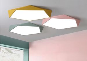 Ścierzbowalne lampy sufitowe LED Projekt Kreatywny geometria Luminaria salon w korytarzach sypialnia lampa Plafond Chambre Lighting AC 94551215