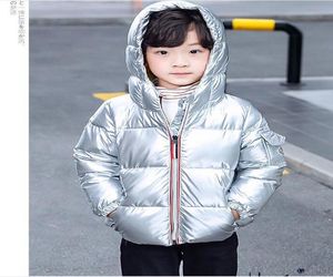 Nuovi bambini giacca invernale Cappotto per bambini ragazza argento oro Ragazzi casual Cappotti con cappuccio Abbigliamento per bambini Capispalla bambino rosa chiaro Parka Jack5895526