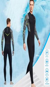 Män simmar bär dykning kostymer rasande vakt baddräkt långa ärmar rashguard premium lycra upf50 onepiece baddräkt för snorkling dc6559920