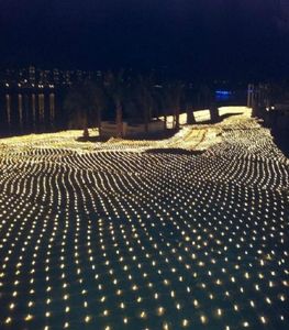 Светодиодные очень большие сетчатые фонарики-вспышки Чистые водонепроницаемые лампы серии 10M8M Декоративные светильники для рождественского свадебного фестиваля7192021