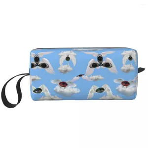 Sacos cosméticos Etheyereal Weirdcore Maquiagem Horror Cartoon Eye Men Bag Trend Travel Organizer Case