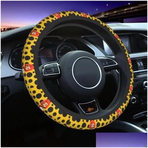 Steering Wheel Covers Ers 37-38Cm Yayoi Kusama Polka Car Er Women Men Pumpkin 15 Inch Protector For Suv Drop Delivery Automobiles Moto Dh5Yf