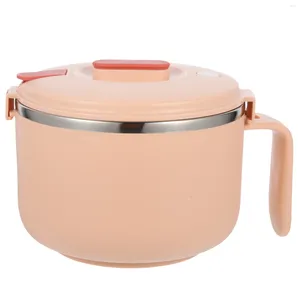 Stoviglie Bento Bowl portatile ermetico, tagliatella per ramen, conveniente con coperchio, ciotole per microonde per studenti