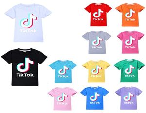 Tik Tok Kids Tshirt Shorts krótki rękaw 12 stylów Dostępne 100 bawełnianych ubrania dla dzieci