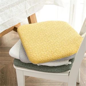 Pillow Korean Fresh Style Cotton Home Four Seasons Dining Chair Non-slip Mat Horseshoe Shaped Pure Color Living Room Stool Pad
