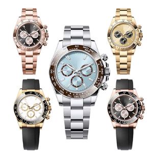 Designer daytonas relógio mens relógios dayton cronógrafo luxo movimento automático homens relógio de pulso mecânico 40m Q2rI #