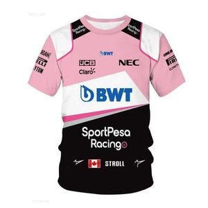 Camisetas masculinas 2024 verão nova f1 fórmula um índia equipe esportes radicais camisa dos homens de manga curta camiseta de alta qualidade