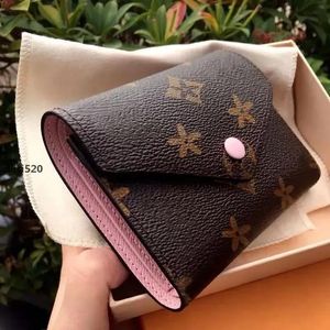 5A M41938/62742 victorine purses with box multicolor coin purse Mini Short wallets foldable Key Coins Card Holder Case Accessoires Wallet