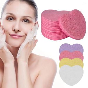 Makeup Sponges 10st Face Cleaning Sponge Pad For Exfoliator Mask Facial Spa Massage Borttagning tjockare Komprimer Naturlig cellulosa