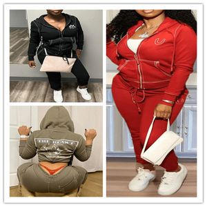 2024 Designer Tracksuits Spring Fall Women Sweatsuits jogger kostymer långärmad huvjacka byxor Två 2 -stycken set casual tryckkläder Bulkkläder 10569