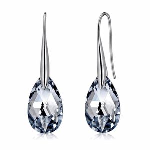 Brincos smvp novo 925 prata esterlina 100% cristais originais de swarovskis cisne brincos de cristal mulher festa casamento jóias