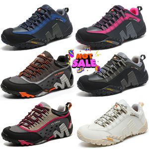 2024 Män vandringsskor Mesh Mountain Climbing Trekking Sport Rubber Sole Training Sneakers Non-Slip Mountain Wear Resistent Trail Storlek 39-45