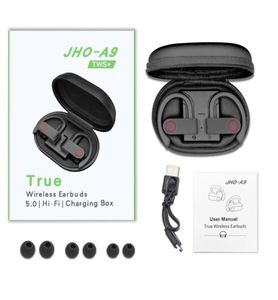 JHO A9 TWS Kablosuz Bluetooth 50 Kulaklık Spor Kulaklık Kulak Kancası Çalışma gürültüsü Stereo Earbuds 5183005