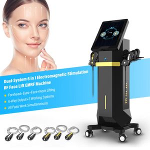 2024 Emagrecimento Removedor de Rugas Eletromagnético Facial Firmador Levantamento de Pele Full Face Firming Aumenta Colágeno V-Line Muscle Face Ems RF Beauty Machine