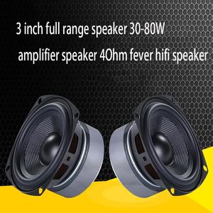 Tillbehör 3 tum full räckvidd Högtalarenhet 3080W Tweeter Midrange Woofer Home Audio Bass Fever HiFi Musikljudförstärkare Högtalare 1st